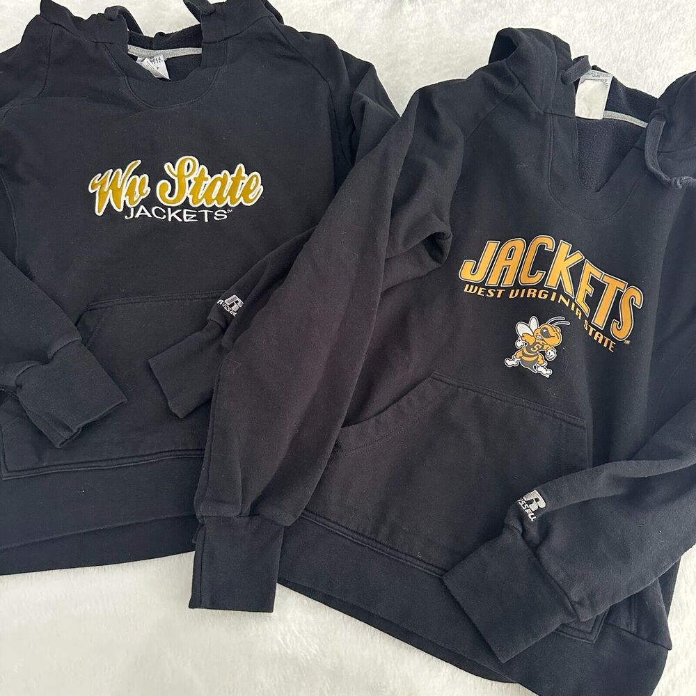 West Virginia WV State Yellow Jackets Sweater Lot Teen/Junior Size Small
